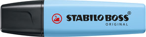 STABILO BOSS ORIGINAL Pastel markeerstift, breezy blue (lichtblauw) 10 stuks, OfficeTown