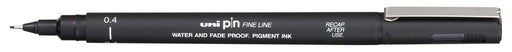 Uni Pin fineliner, 0,4 mm, ronde punt, zwart 12 stuks, OfficeTown