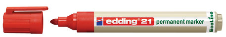 Edding permanent marker Ecoline e-21 rood 10 stuks, OfficeTown