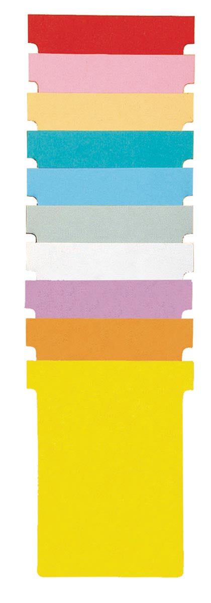 Nobo T-planbordkaarten index 4, ft 180 x 124 mm, geel 5 stuks, OfficeTown