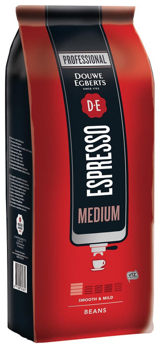 Douwe Egberts espresso Medium koffiebonen, 1 kg verpakking