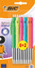 Bic balpen M10 Clic Colors 8+2 gratis, op blister 20 stuks, OfficeTown