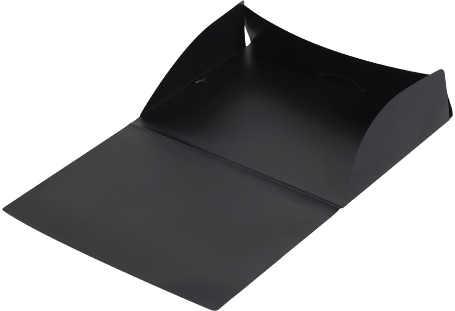 Elba Urban elastomap, A4 formaat, van PP, zwart met 3 kleppen