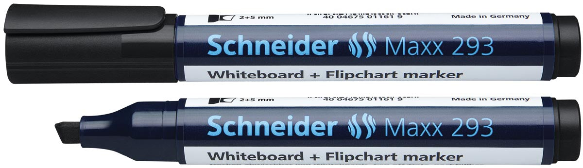 Schneider whiteboard + flipchart marker Maxx 293 zwart 10 stuks