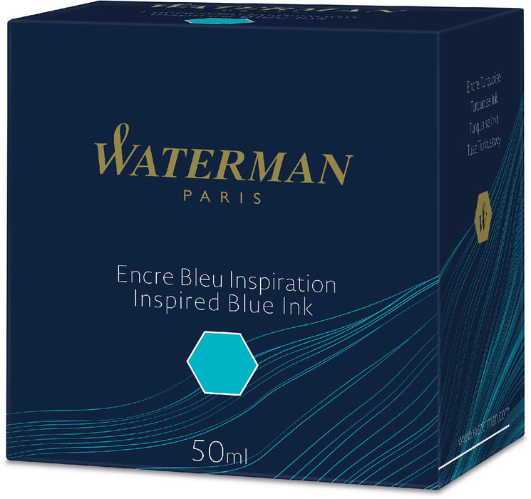 Waterman vulpeninkt 50 ml, blauw (Inspired) 12 stuks, OfficeTown
