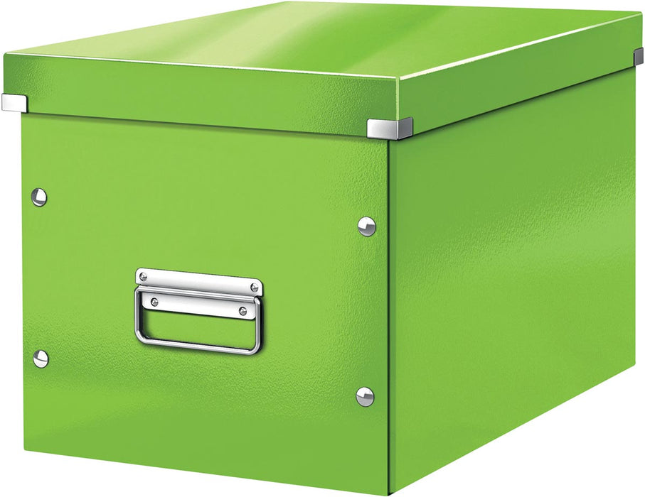 Leitz Click & Store opbergdoos, groene kubus van groot formaat