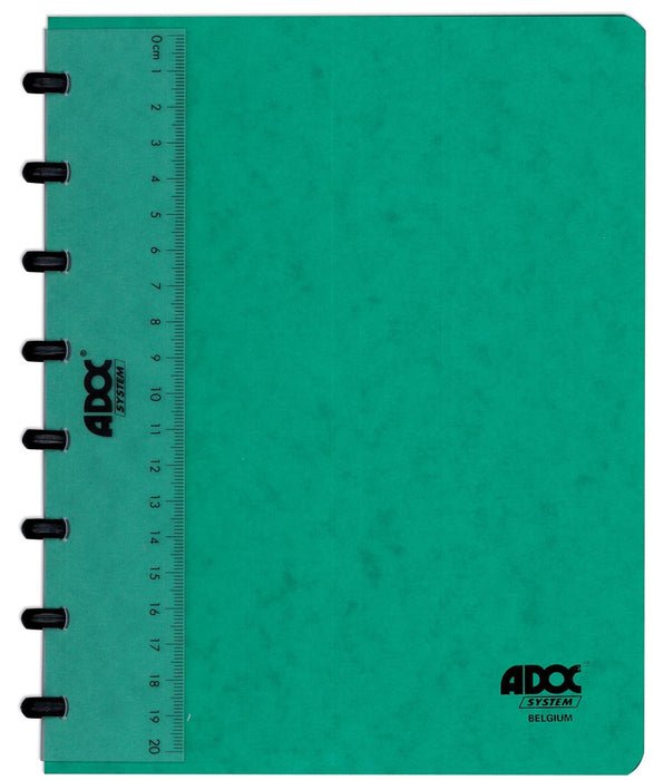 Adoc Classic notitieboek, A5-formaat, 144 pagina's, commercieel geruit, diverse kleuren