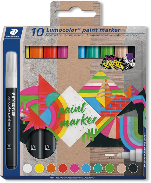 Staedtler Lumocolor verfstift, set van 10