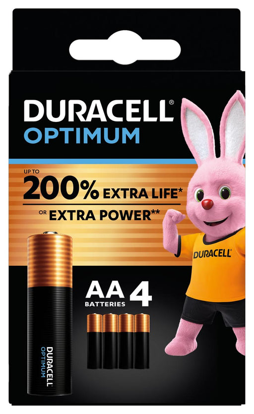 Duracell batterij Optimum AA, blister van 4 stuks 16 stuks, OfficeTown