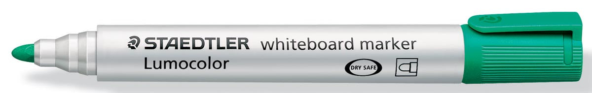 Staedtler Lumocolor whiteboard marker groen met ronde punt