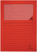 Exacompta L-map met venster Forever, pak van 100 stuks, rood 4 stuks, OfficeTown