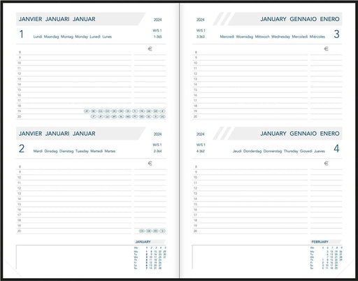 Aurora Folio FA111 Balacron, zwart, 2025 8 stuks, OfficeTown