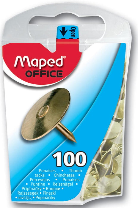 Maped punaises van verzinkt metaal, 10 mm, 100 stuks