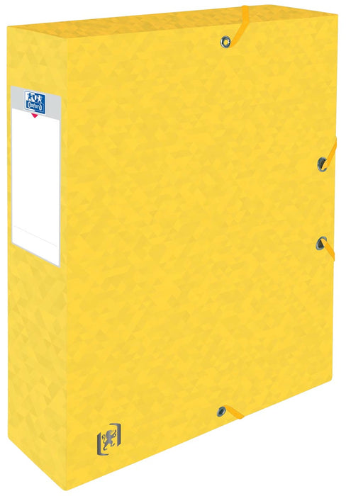 Elba Elastomap Oxford Top File+ met 6 cm brede rug, geel
