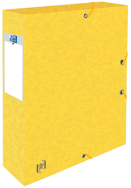 Elba elastobox Oxford Top File+ rug van 6 cm, geel 10 stuks, OfficeTown