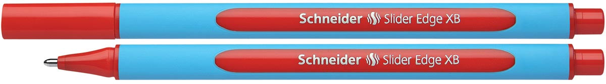 Schneider Balpen Slider Edge met extra brede punt, rood met Viscoglide®-technologie