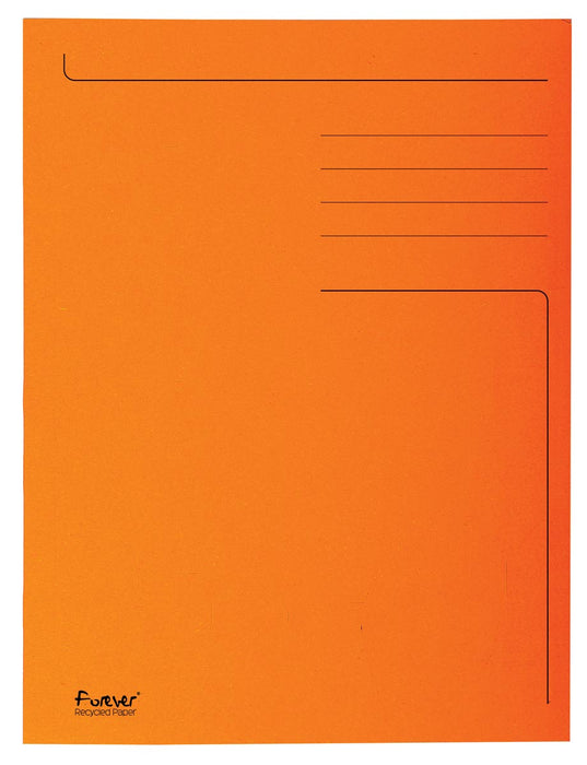 Exacompta dossiermap Foldyne ft 24 x 35 cm (voor ft folio), oranje, pak van 50 stuks 2 stuks, OfficeTown
