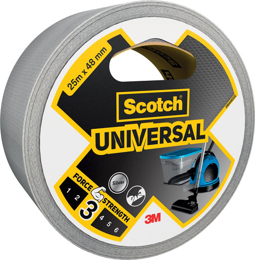 Scotch ducttape Universal, ft 48 mm x 25 m, zilver 6 stuks, OfficeTown