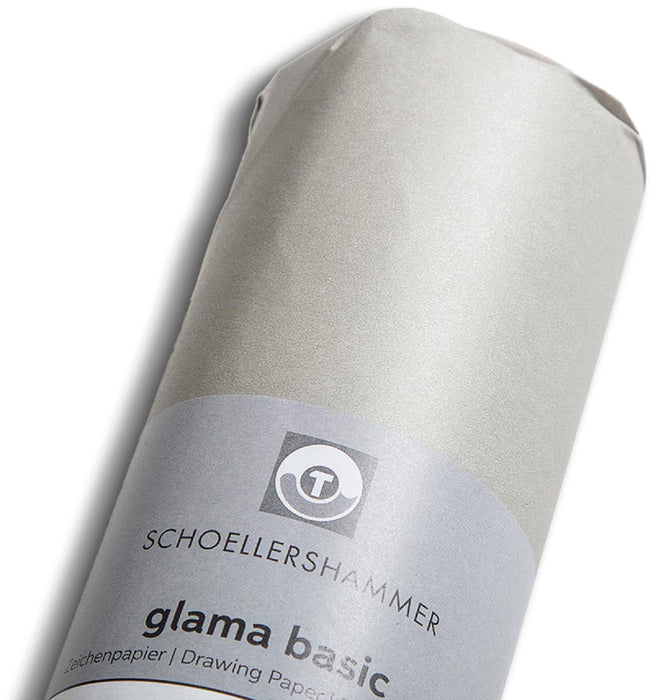 Schoellershammer Glama Basis schetspapier, 60 g/m², rol van 0,33 x 20 m met ECF-gebleekte celstof en zuurvrij oppervlak
