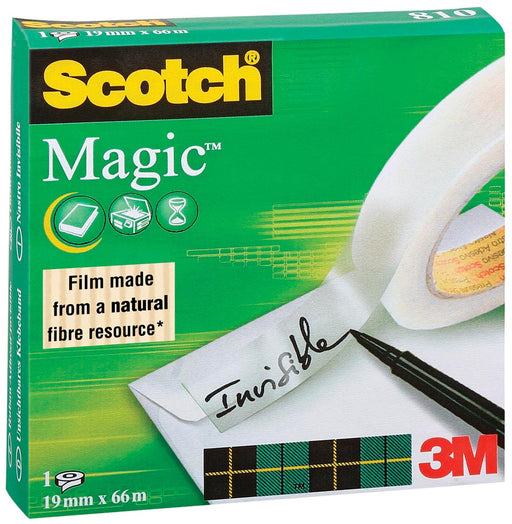 Scotch plakband Magic  Tape ft 19 mm x 66 m 12 stuks, OfficeTown
