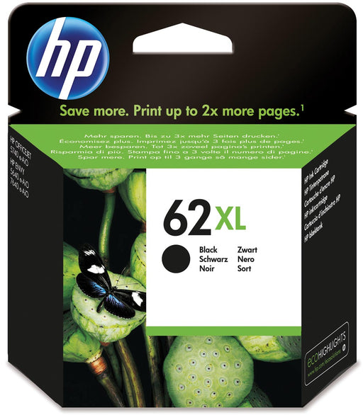 HP inktcartridge 62XL, 600 pagina's, OEM C2P05AE, zwart 60 stuks, OfficeTown
