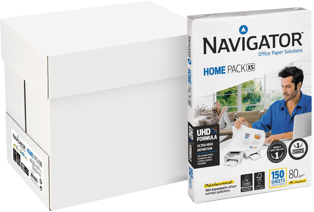 Navigator Thuis Pak XS printpapier ft A4, 80 g, pak van 150 vel