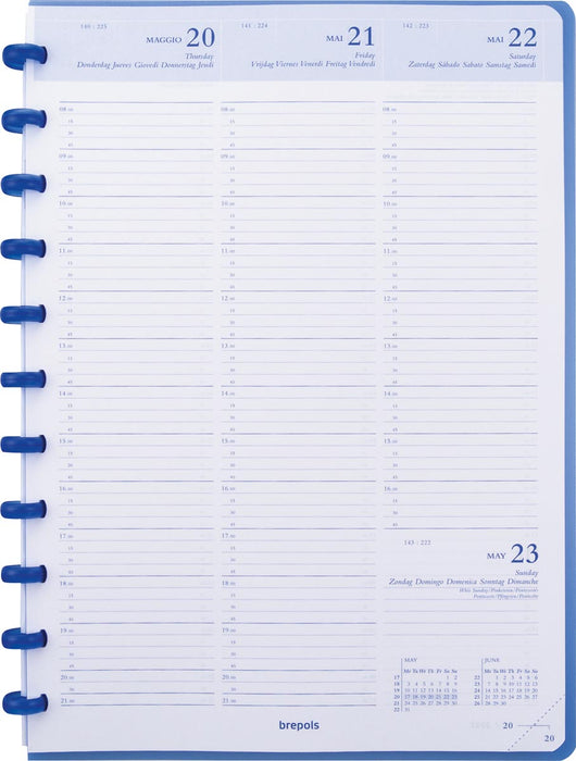 Atoma agenda, ft A4, wit papier, 128 pagina's, 1 week op 2 pagina's, 2024 12 stuks, OfficeTown