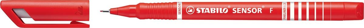 STABILO SENSOR fineliner, 0,3 mm, rood 10 stuks, OfficeTown