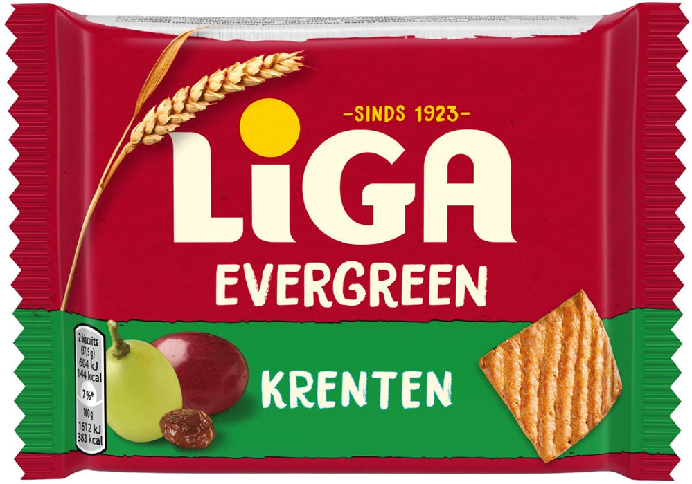 Liga Evergreen Krenten, 38 g 24 stuks