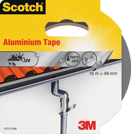 Scotch reparatieplakband aluminium, ft 48 mm x 15 m, blisterverpakking 6 stuks, OfficeTown