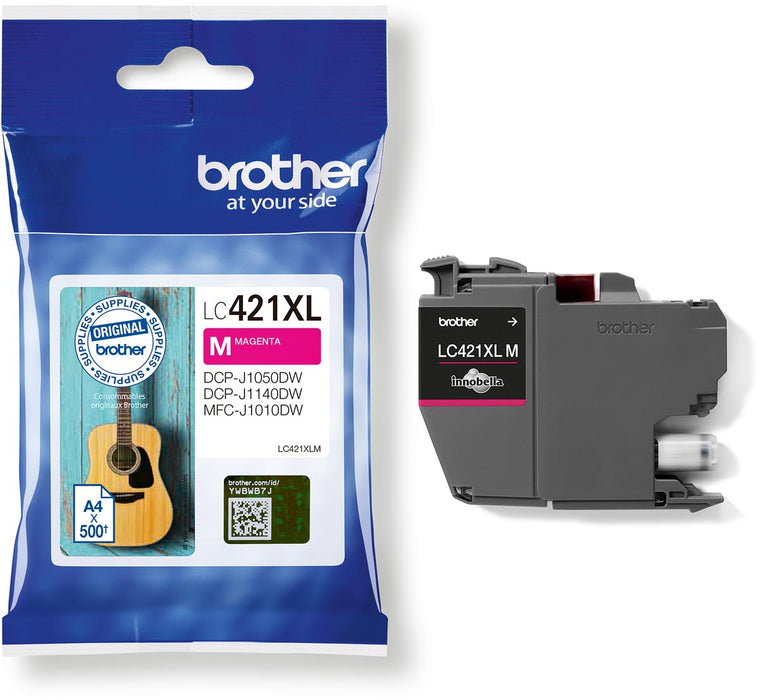 Brother inktcartridge,  500 pagina's, OEM LC-421XLM, magenta 5 stuks, OfficeTown