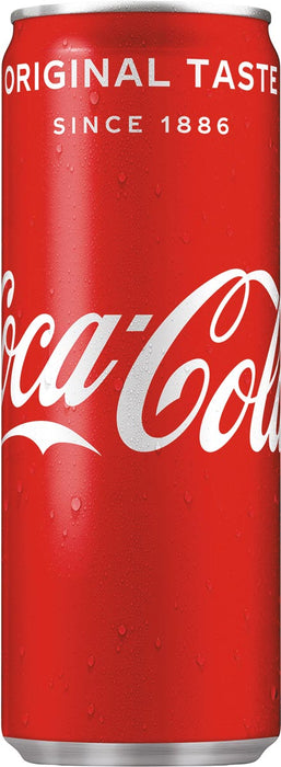 Coca-Cola frisdrank, 24-pack, sleek blik van 25 cl