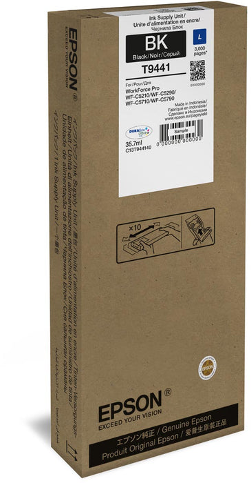 Epson inktcartridge WF-C5xxx series L, 3.000 pagina's, OEM C13T944140, zwart