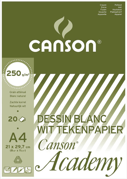 Tekeningenblok van Canson Academy ft 21 x 29,7 cm (A4)