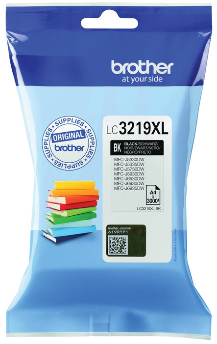 Brother inktcartridge, 3.000 pagina's, OEM LC-3219BK, zwart