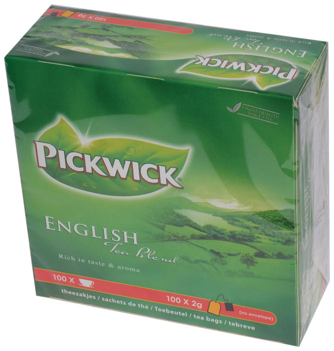 Pickwick thee, Engelse theeblend, doos met 100 stuks van 2 gram