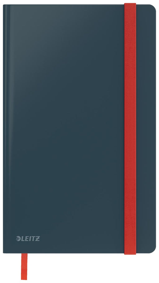 Leitz Cosy notitieboek met harde kaft, voor ft A5, gelijnd, grijs 5 stuks, OfficeTown
