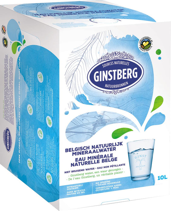 Ginstberg Plat Water in een zak in doos van 10 liter
