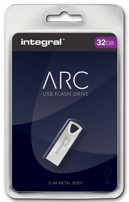 Integral ARC USB stick 2.0, 32 GB, zilver