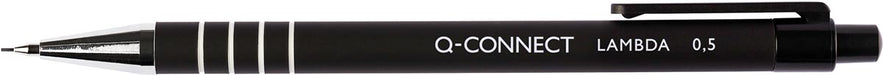 Q-CONNECT vulpotlood Lambda 0,5 mm zwart 12 stuks, OfficeTown
