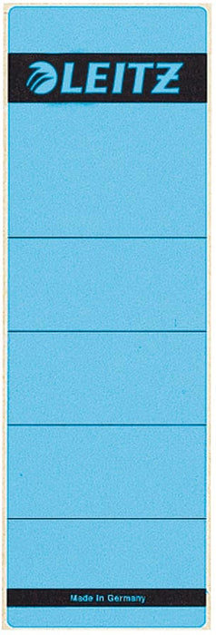 Leitz zelfklevende mapetiketten ft 6,1 x 19,1 cm, blauw
