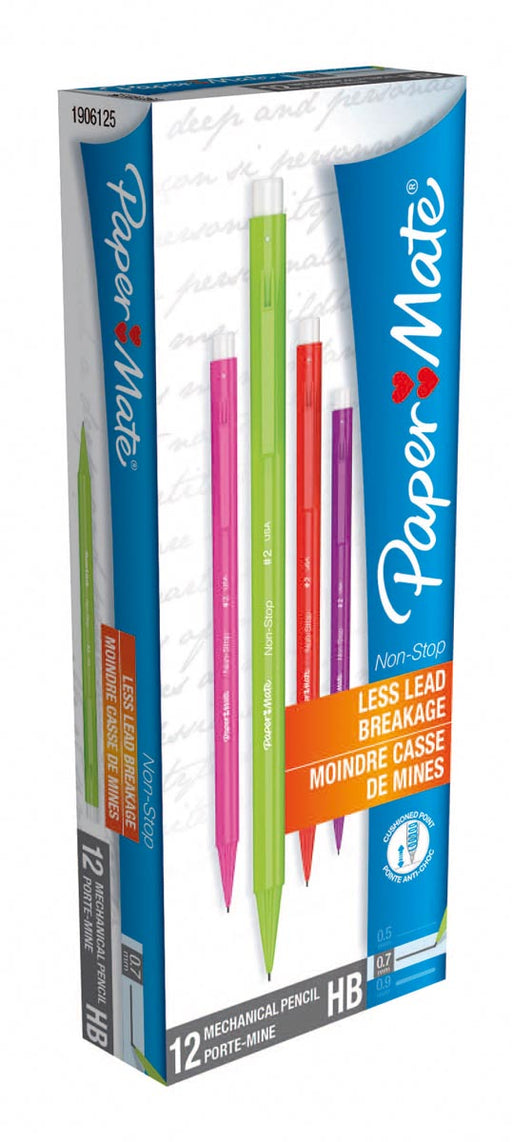 Paper Mate vulpotlood Non-Stop, doos van 12 stuks in geassorteerde kleuren 24 stuks, OfficeTown