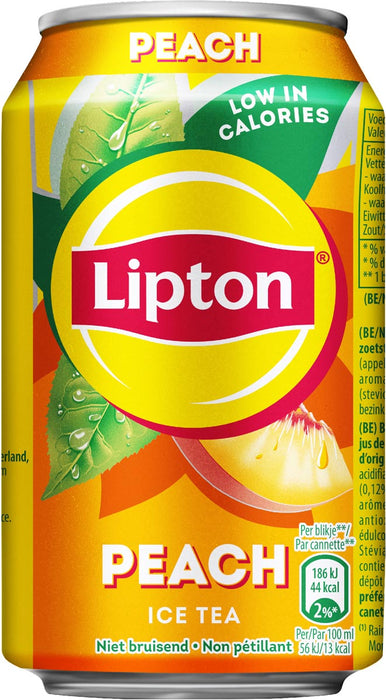 Lipton Ice Tea Perzik, blik van 33 cl, pak van 24 stuks