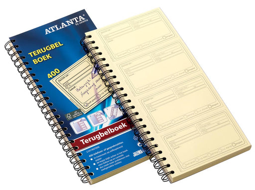 Atlanta by Jalema terugbelboeken 400 notities, zelfkopiërend, Nederlandstalig 5 stuks, OfficeTown