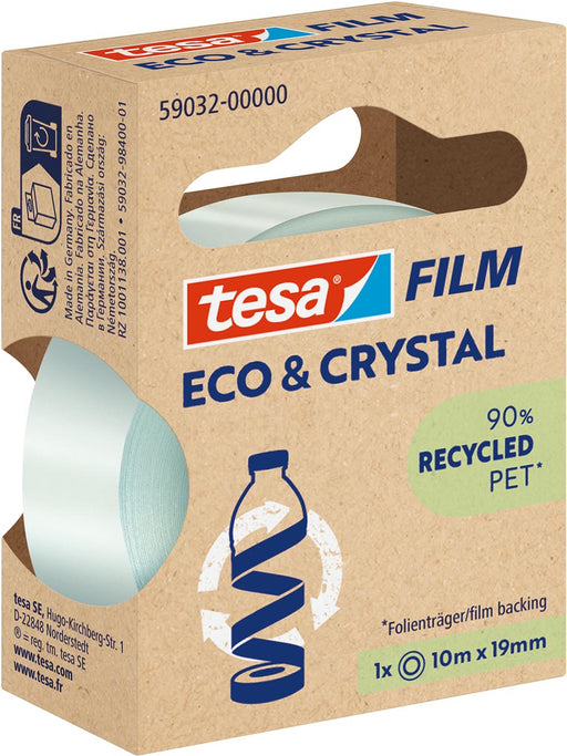 Tesafilm eco & crystal, ft 19 mm x 10 m 10 stuks, OfficeTown