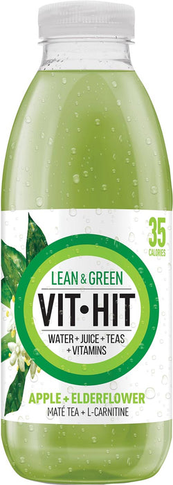 Vit Hit vitaminedrank Lean & Green, fles van 50 cl, doos van 12 stuks