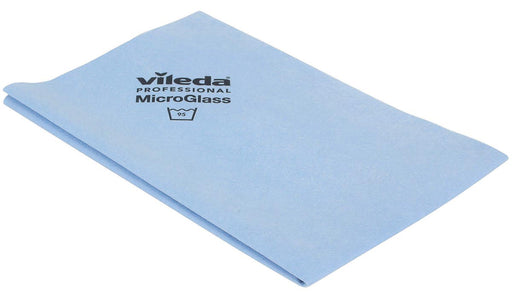 Vileda microvezeldoek MicroGlass, blauw, pak van 3 stuks 10 stuks, OfficeTown