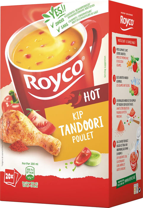 Royco Minute Soup tandoori kip, doos met 20 zakjes