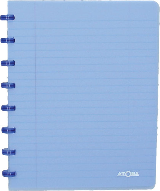 Atoma Trendy schrift, ft A5, 144 bladzijden, geruit 5 mm, transparant blauw 10 stuks, OfficeTown
