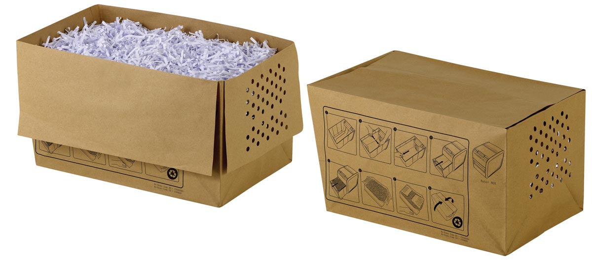 Rexel recycleerbare papiervernietiger opvangzakken 20 l, voor Auto+80X, 20 zakken in een verpakking
